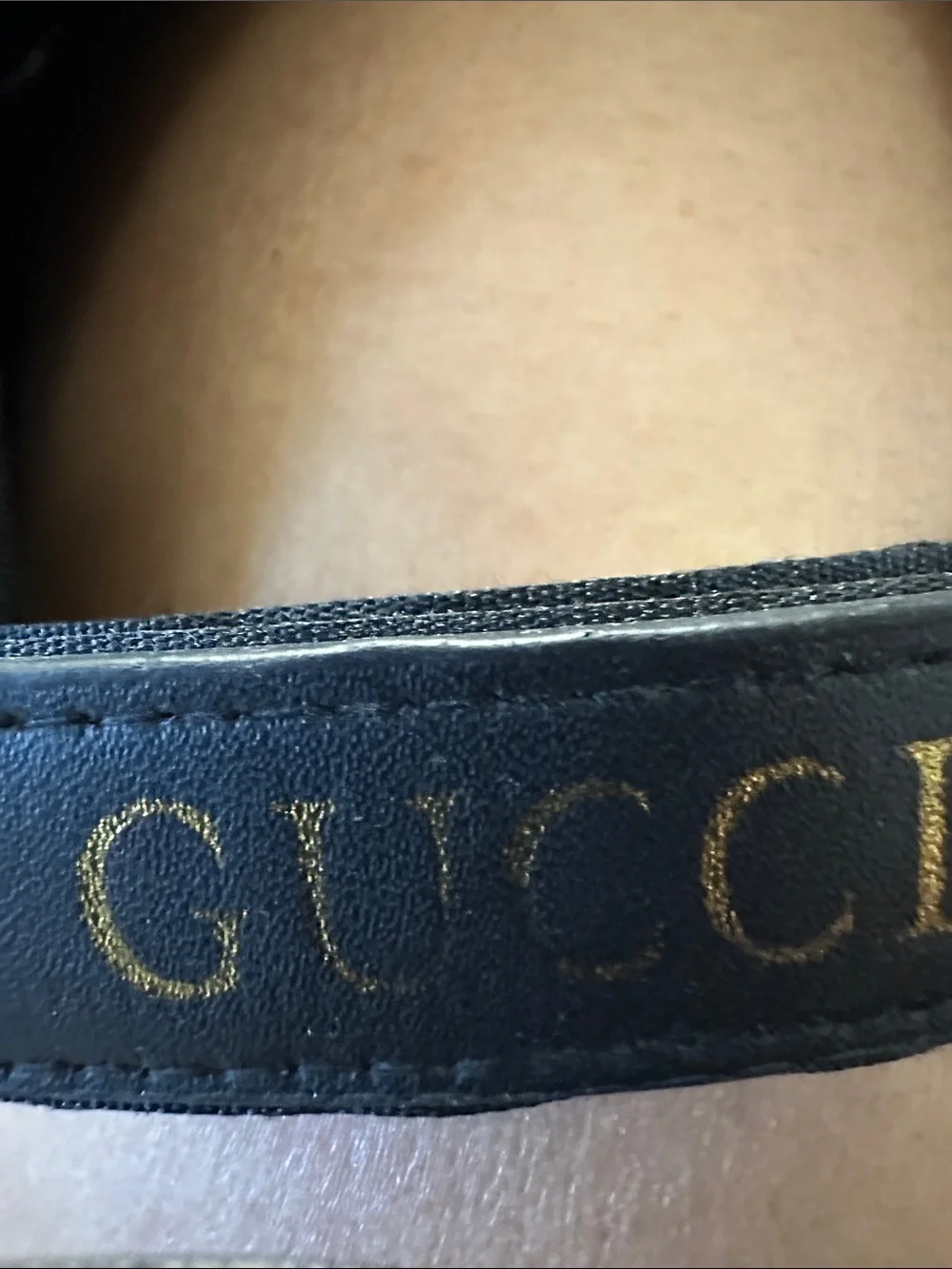 Gucci Black GG Monogram Baseball Cap with Gold Double G